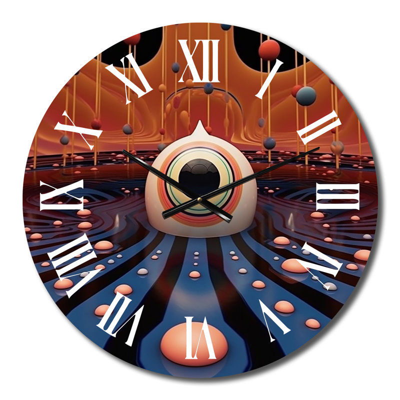 Daigon - Horloge murale paysage abstrait, Petit