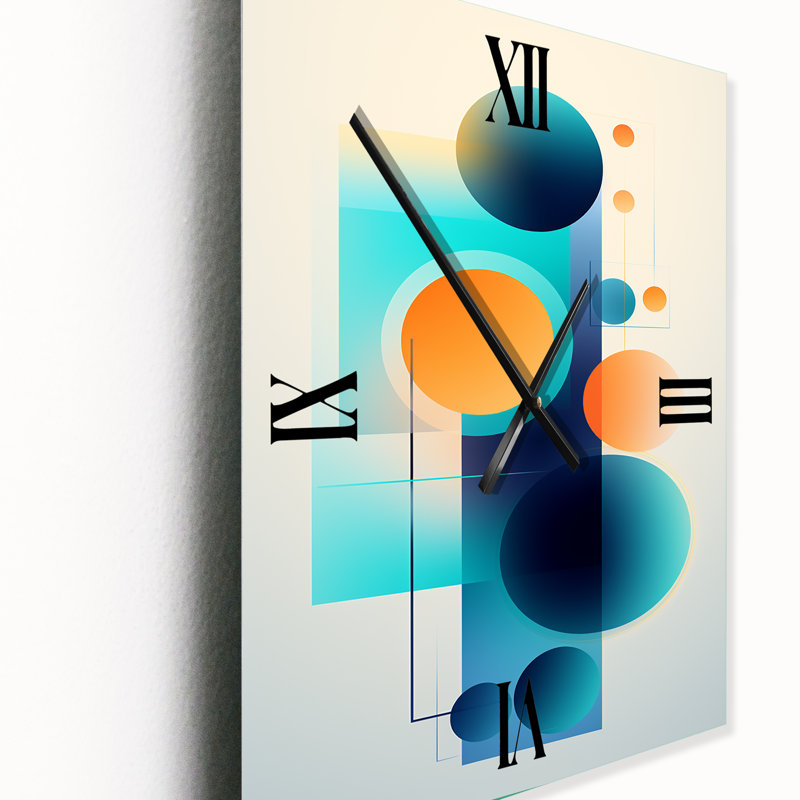 Horloge murale moderne Indépendante Curiosity, H 32 po x l 16 po x P 1 po