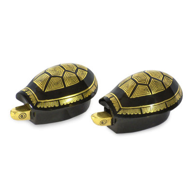 Boîte à bijoux laquée Royal Turtles
