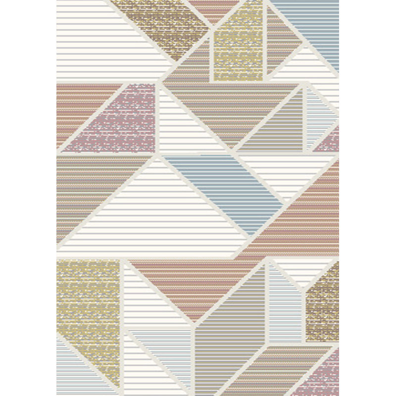 Delia Geometric Ivory Area Rug, Rectangle 160 x 220cm