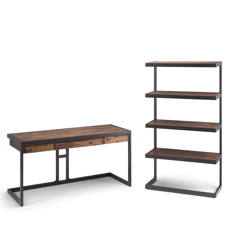 Bureau avec bibliothèque 