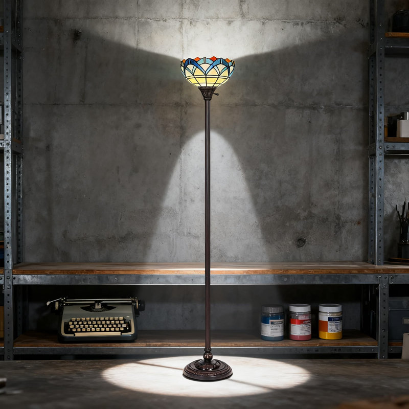 Lampe torchère Tiffany