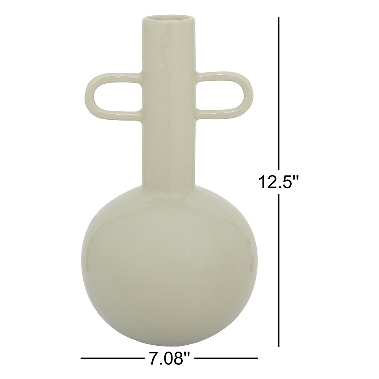 Saguaro Stoneware Table Vase, Desert Sage
