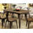 Khamis Walnut Solid Wood Dining Table