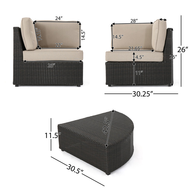 SANTA CRUZ CORNER & TABLE, Beige