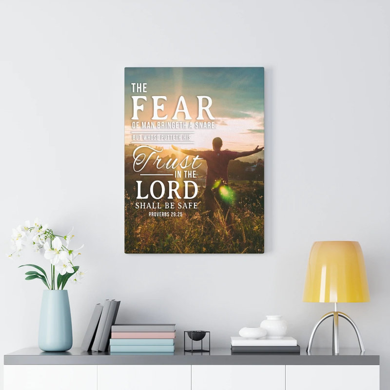 The Fear Of Man - Wrapped Canvas Print, 76cm H x 61cm W