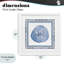 «Blue Bordered Sand Dollar», reproduction sous verre encadrée, design par Lanie Loreth-2001645007-2001645006