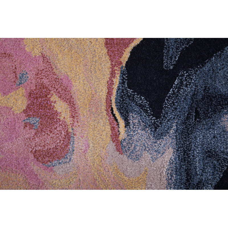 Kawai Modern Abstract Area Rug, Rectangle 10' x 14'