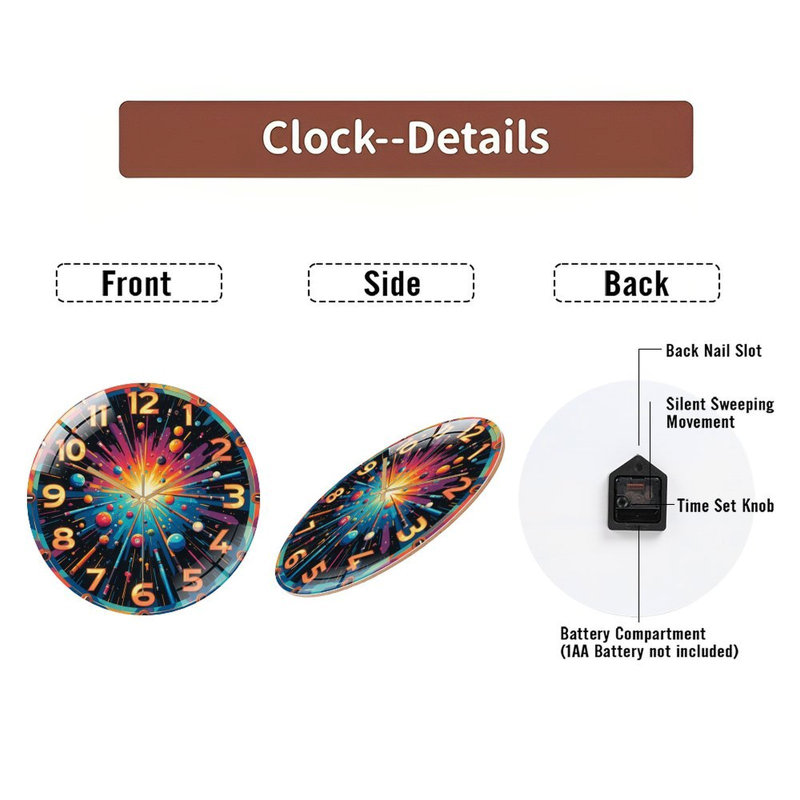 Horloge murale 12 po
