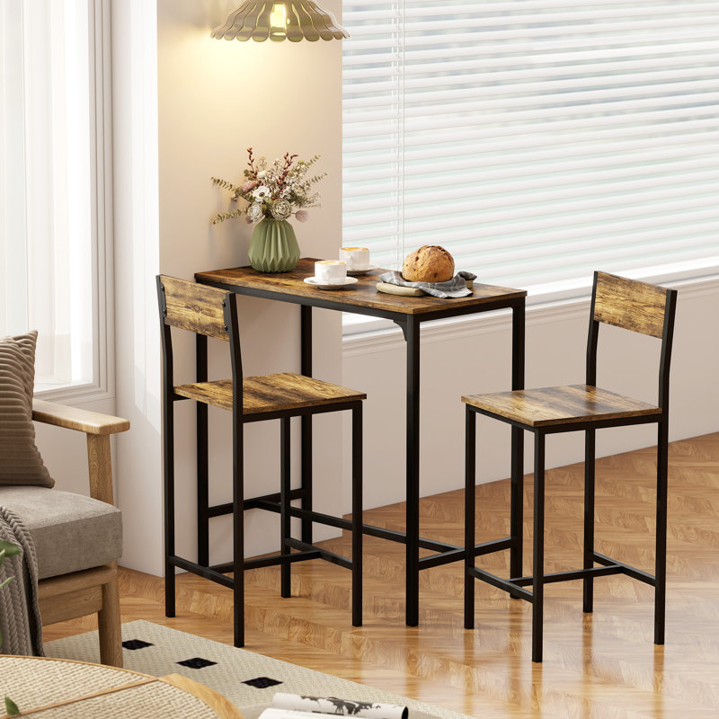 2 - Person Dining Set, Rustic Brown