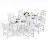 6-Person Hdpe Outdoor Dining Set-1938010568