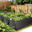 Boîte à fleurs surélevée pour jardin en métal galvanisé 6 pi x 3 pi Denisia Belisle-1237936187-1233813553