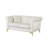Geneveve 64.2" Velvet Rolled Arm Chesterfield Loveseat-91280500