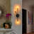 3-Light Modern Industrial Wall Sconce with Brass Accents, Matte Black Vanity Light Fixture for Bathroom, Hallway, Bedroom, E12 Base, Dimmable, ETL & UL Listed, 18.1" H