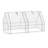 Outsunny 6' x 3' x 3' Portable Mini Greenhouse Outdoor Garden with Large Zipper Doors and Water/UV PE Cover-129037488-129037489