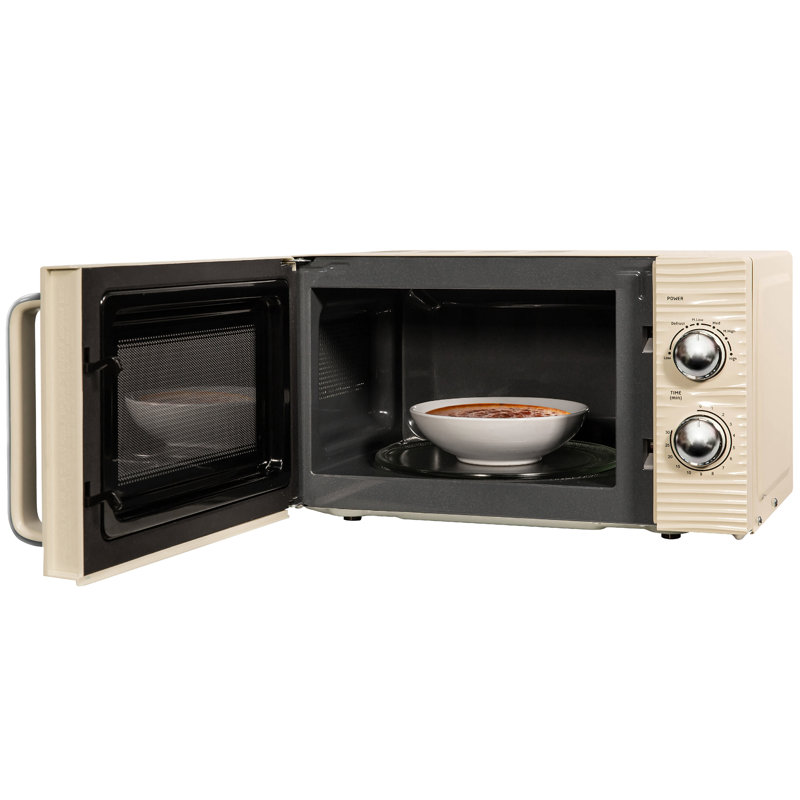 Russell Hobbs Inspire 17 Litre Manual Microwave, Cream