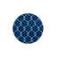 Tapis décoratif à rayures géométriques bleu foncé et tapis lavable-822096971