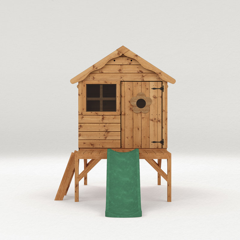 Mercia Snug Playhouse with Tower & Slide, Yes
