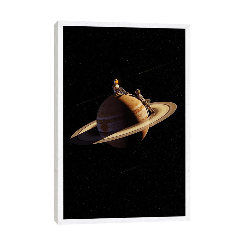 Closer 1 Piece Wall Art on Canvas, 66.04cm H x 45.72cm W x 3.81cm D, White Framed