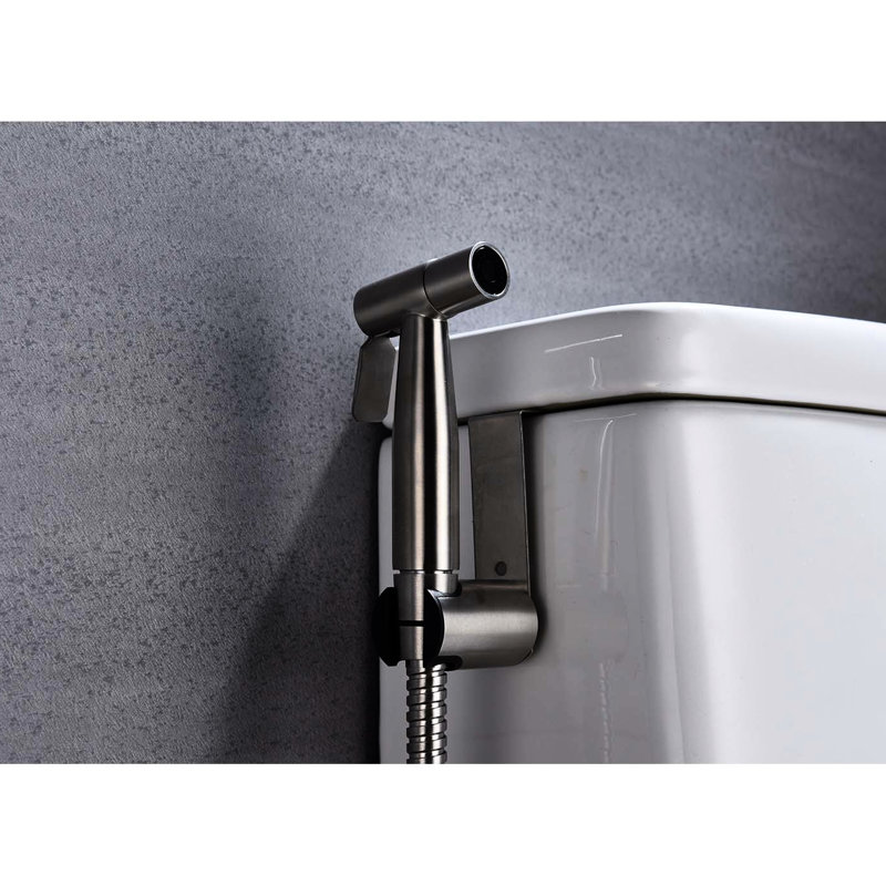 Brushed Gold Metal Bidet - Handheld Toilet Hygiene Kit, Adjustable Spray Power, Corrosion Material Metal, Care Jet Intensity, Rust And Corrosion Protected