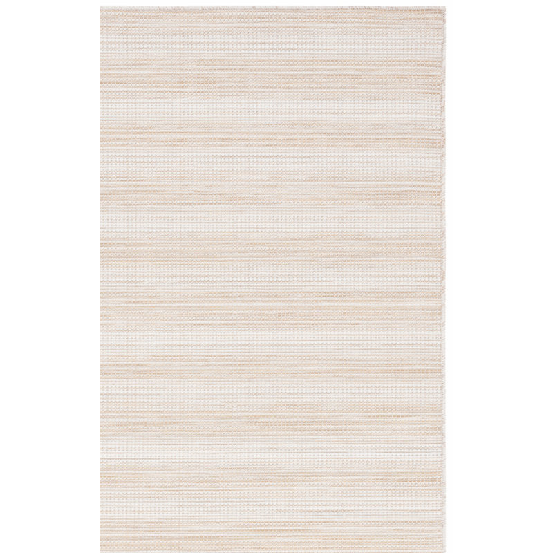 Tapis intérieur / extérieur beige Abeda, Rectangle 6 pi 5 po x 9 pi 6 po