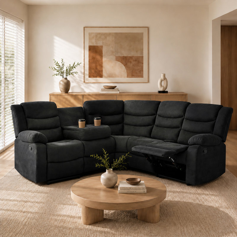 Porte-gobelets modulaires inclinables Monchat Monchat, Microfibre noire