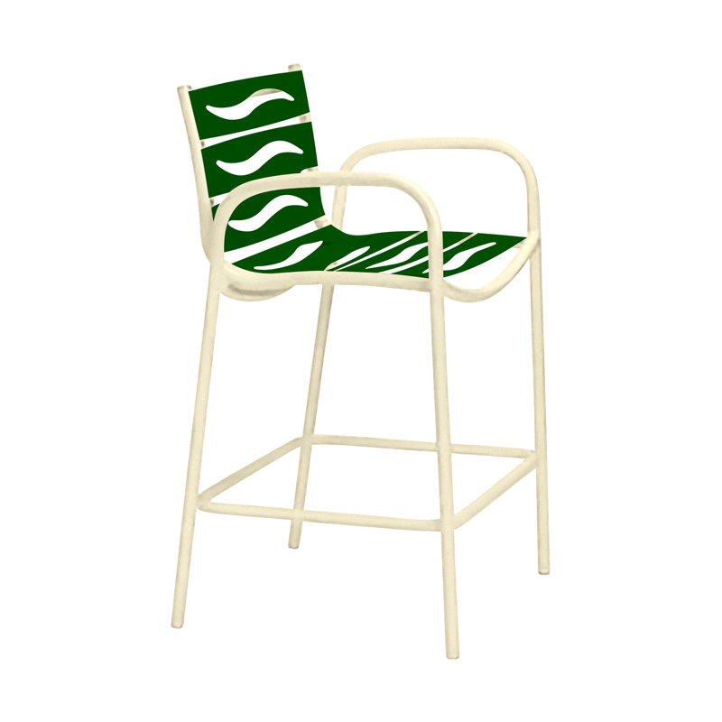 Tabouret de bar 28 po Millennia EZ Span ™, Vert forêt, Coquillage