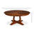 Extendable Walnut Round Solid Wood Dining Table-108207493