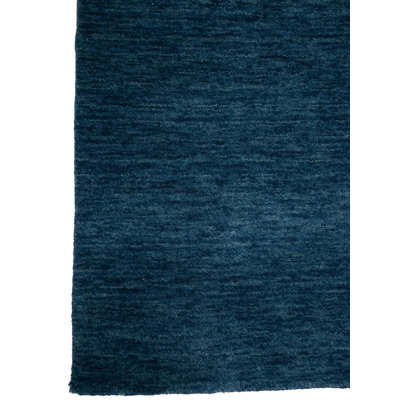 No-Shedding Hand Loomed Gabbeh Rug, 100% Wool, Solid Color, Fade & Stain Resistant, Durable