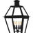Mishler 4-Light Earth Black Outdoor Post Lantern