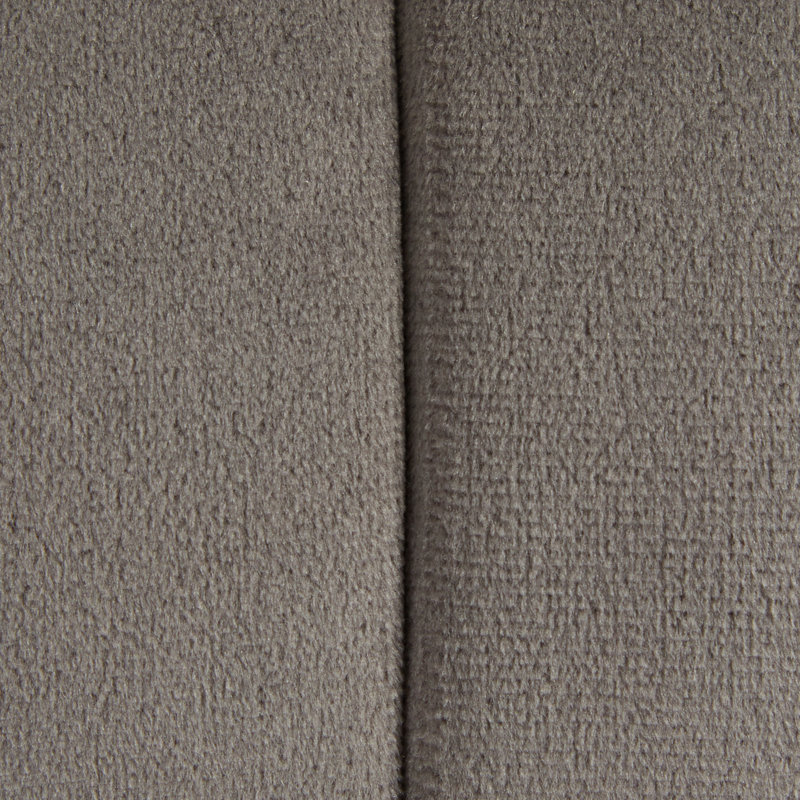 Velvet Pouf, Dark Gray Velvet