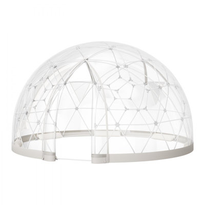 Garden Dome, 9.5 x 5.7 ft Outdoor Clear Bubble Tent for 2-4 Person, Weatherproof Geodesic Dome Greenhouse  with Window, PVC Tent for Backyard Patios Camping Party Wedding