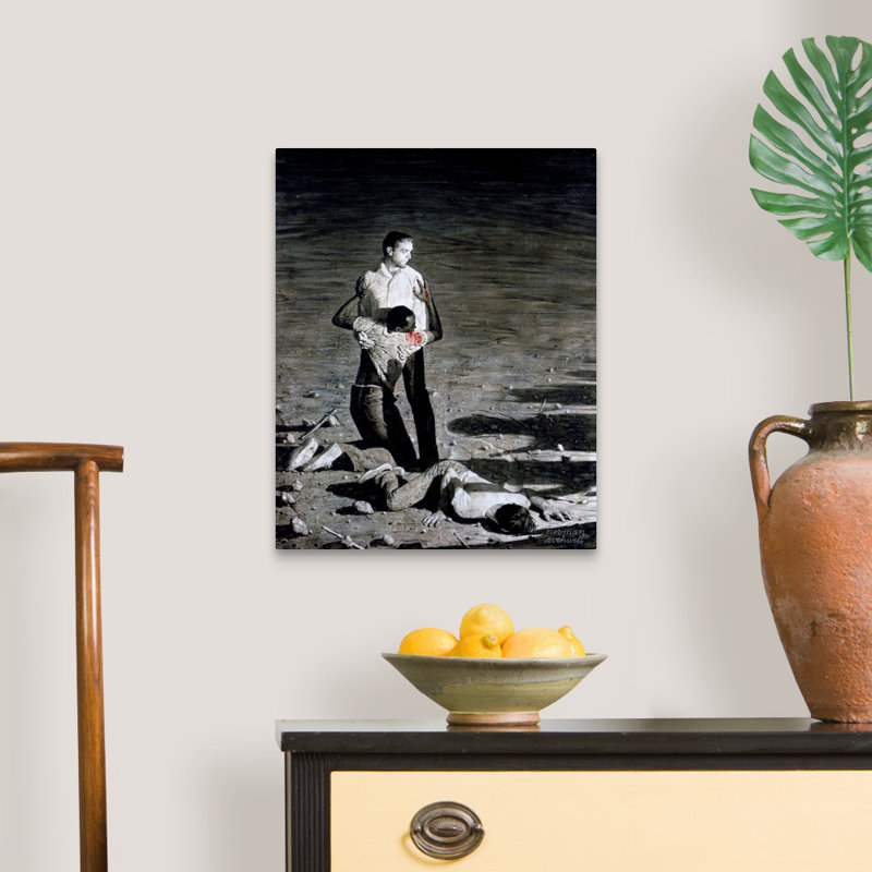 «Norman Rockwell Murder In Mississippi», art mural sur toile, H 20 po x l 16 po x P 1,25 po, Toile tendue