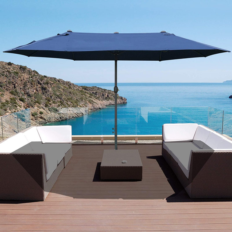 Cristina 460cm Market Parasol, Blue