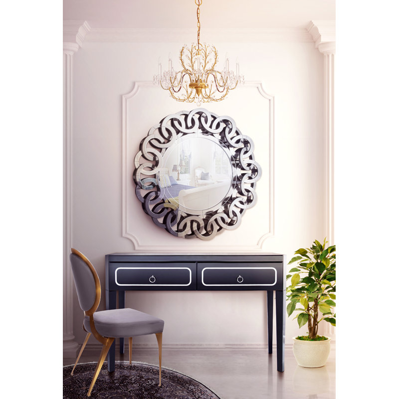 Barber 118cm Glass Top Console Table