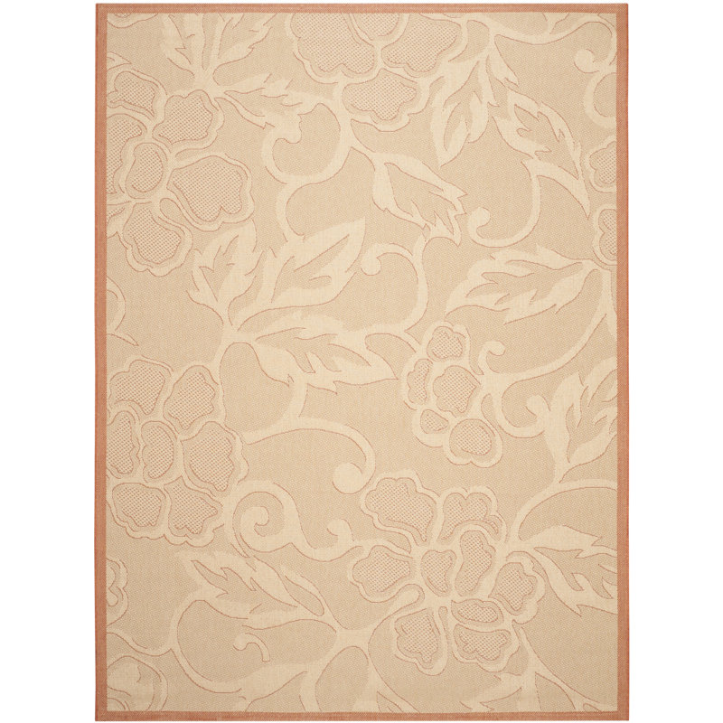 Tapis d'intérieur / extérieur à fleurs Herefordshire Performance, Rectangle 2 pi 7 po x 5 pi