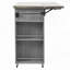 Îlot de cuisine extérieur en bois de sapin avec plateau en acier inoxydable-1383202734