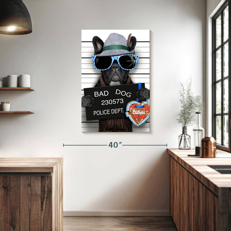 Bouledogue français Brampt Bad, H 39 po x l 26 po
