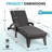 Patio Reclining Chaise Lounger With Removable Cushions For Backyard/Poolside(Set Of 4)-391500719