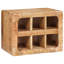 Solid Wood Wall Mounted Wine Bottle Rack Brown-812929978
