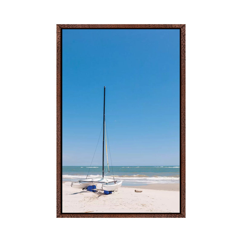 Sullivan's Island XXII 1 Piece Wall Art on Canvas, 101.6cm H x 66.04cm W x 3.81cm D, Classic Brown Wood Framed