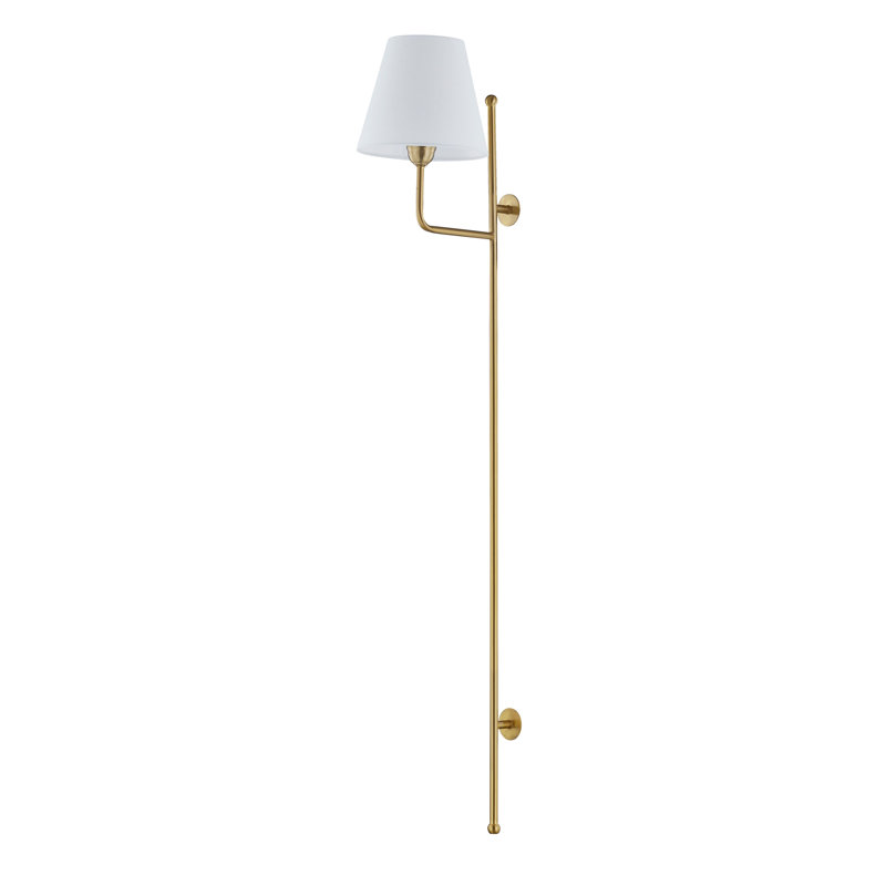 Case Metal Plug-in Wall Sconce, Gold