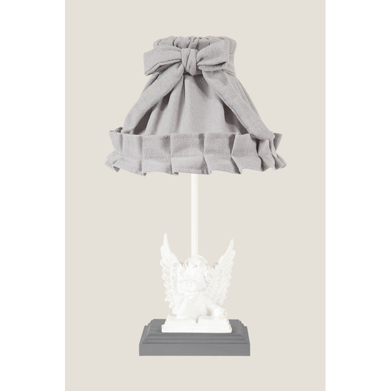 Lampe de table 16,5 po, Gris, gris