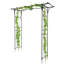 Treillis de jardin, structure de support en fer forgé à finition thermolaquée résistante à la rouille, ornement de paysage élégant pour la décoration de jardin