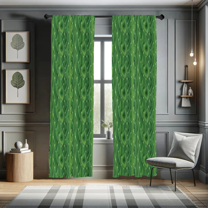 Ambesonne Room Darkening Sliding Panel Pair, 28" x 84"