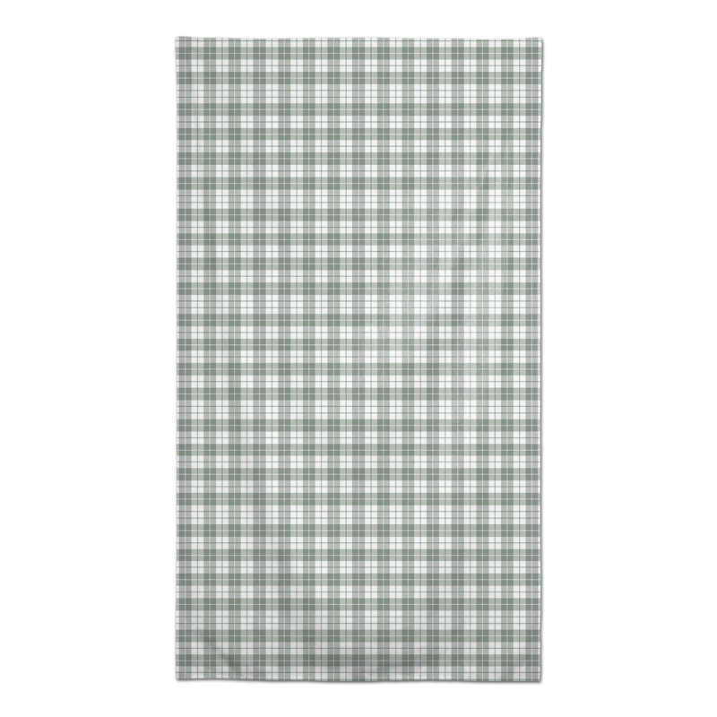 Nappe rectangulaire en polyester Vichy, Vert