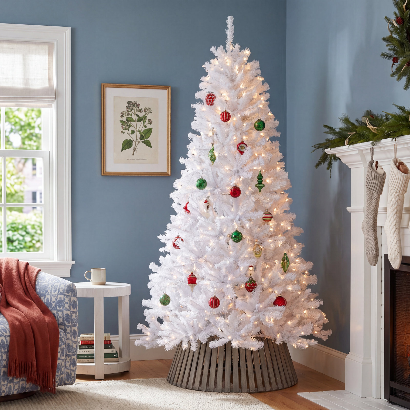 North Valley Spruce Pre-Lit Tree, 7' H