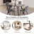 Greet Rectangular Kitchen Dining Table Set, Modern Kitchen Dining Table with Upholstered Dining Chairs-370444749-337253301