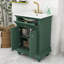Meuble-lavabo 24 po avec lavabo, tiroir coulissant et tablette réglable 24 po-340673733