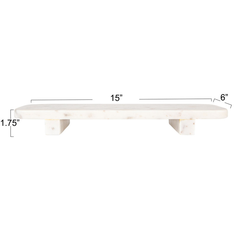 Marble Footed Serving Pedestal